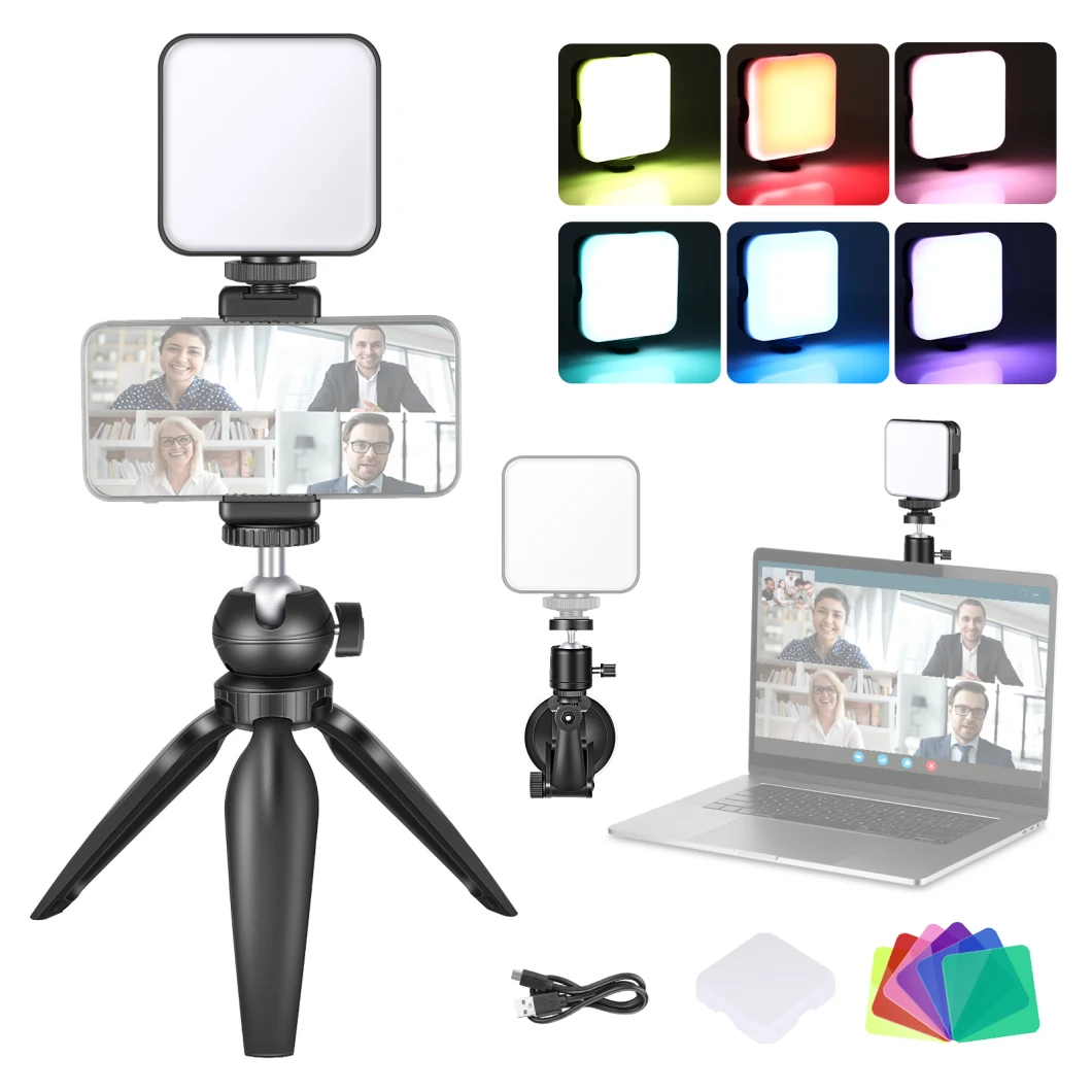 Neewer Video Conference Lighting Kit with Tripod for Video Conferencing/Zoom Calls/Self Broadcasting/Live Streaming/Fill Light