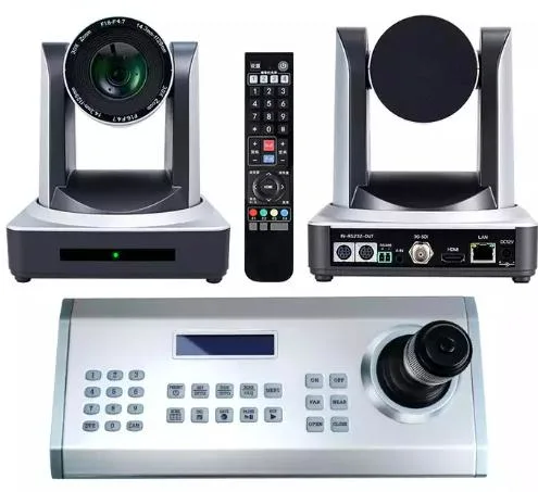 Hot Sale Broadcast Vmix Ndi Hx HD-Mi SDI 30X PTZ Video Conference Camera 1080P Keyboard Joystick Controller