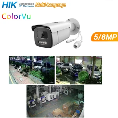 5MP/8MP CCTV 4K Bullet IP カメラ Colorvu HD カラー IP カメラ人体検出ウォームライトカメラ、Onvif、IP66、ODM/OEM CCTV カメラ、NVR、PTZ